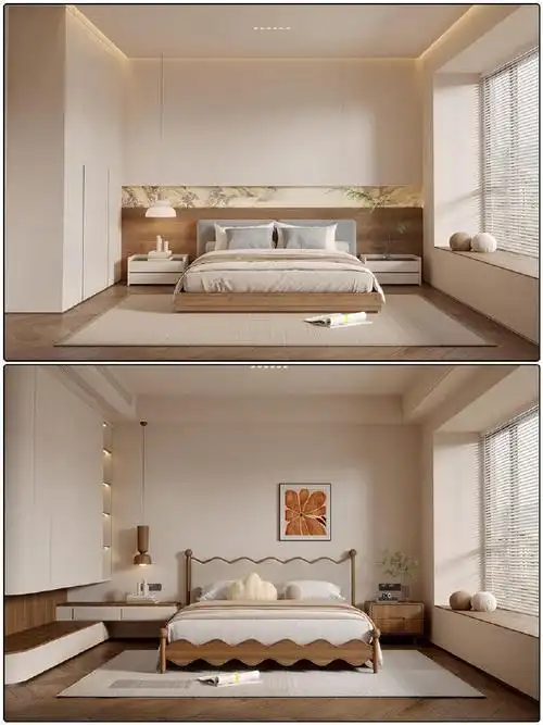 推荐14款当下流行的现代特色中古风卧室设计||中古风格装修特点  中古