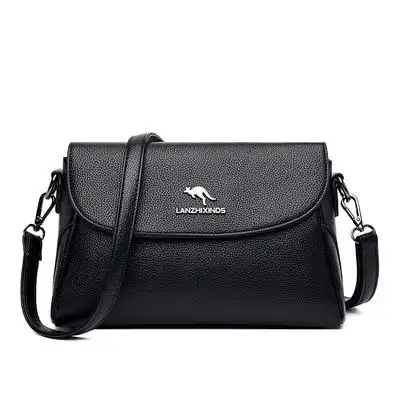 袋鼠包包2023百搭中年妈妈真皮单肩斜挎包大容量通用款女包 原价299元