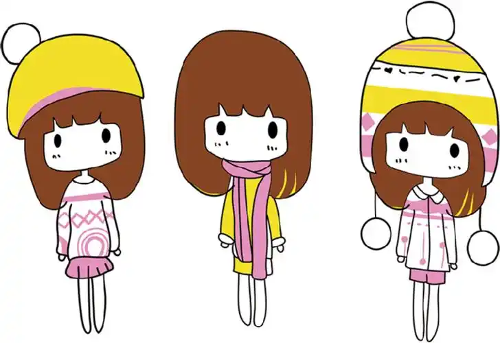 三女27cm- - 烫画 烫画图案 烫画厂家 班服制定 t恤定制 pet烫画 烫画