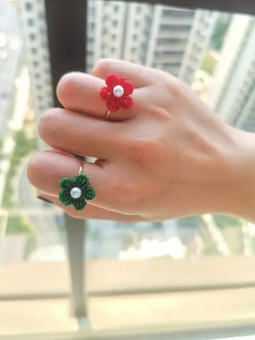 编一个心巴戒指吧