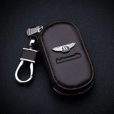 适用宾利钥匙包慕尚雅致欧陆飞驰高档汽车真皮男女士钥匙套壳扣