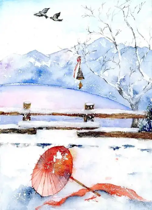 古风美景〕雪景 作者:莘萝