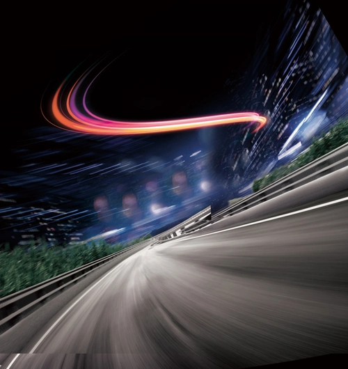 汽车速度建筑背景