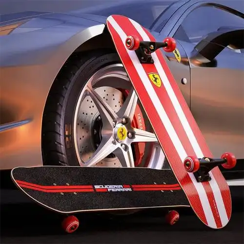 法拉利滑板初学者专业成人男孩612岁810以上儿童滑滑四轮滑板车视频