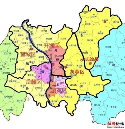 长沙县的行政区划