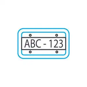 空白色车牌图片-空白色车牌素材-空白色车牌插画-摄图新视界