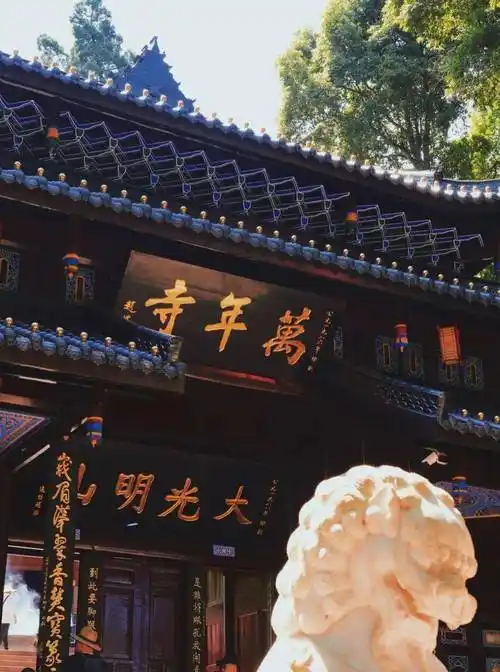 峨眉山最浓的秋日禅意,都在这座寺庙里_白水_万年寺_庙宇