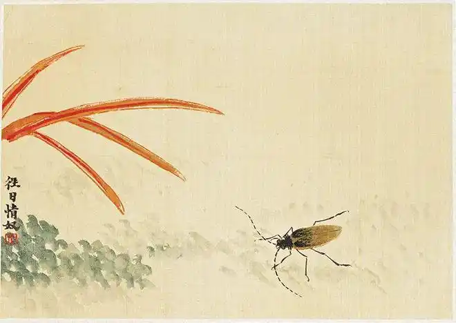 齐白石笔下的草虫天牛|题诗|蟋蟀|蚱蜢_网易订阅