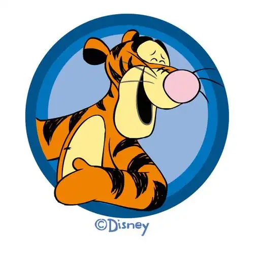 卡通动物跳跳虎几何素材