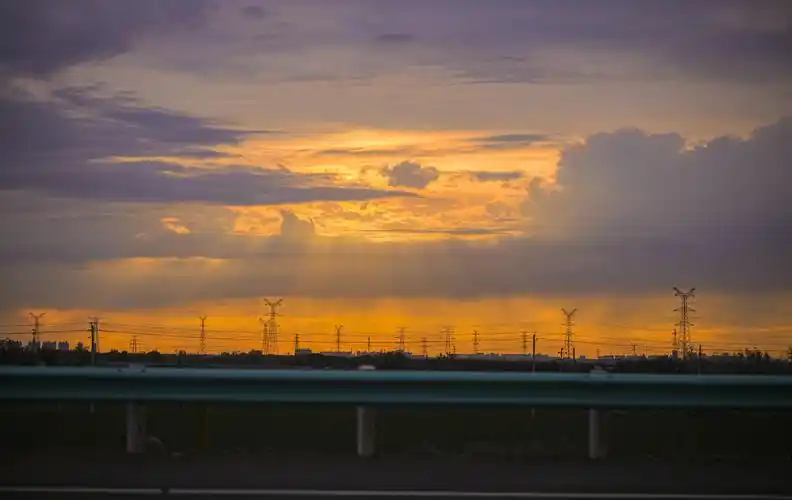 傍晚黄昏日暮景色