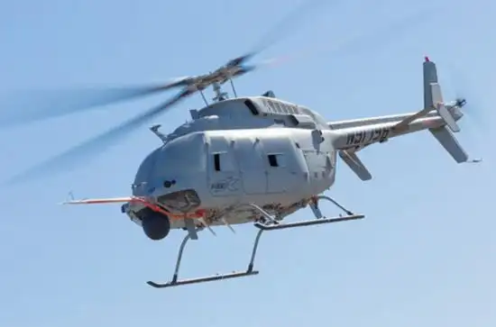mq-8c无人直升机首次在美海军驱逐舰上起降