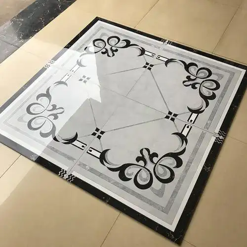 客厅拼花地砖 瓷砖800x800通体拼图欧式大厅餐厅过道地花造型地心 1.