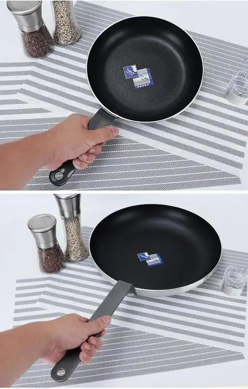 平底锅不粘锅酒店餐厅超大号商用电磁炉燃气灶适用牛排煎锅烙饼锅22cm