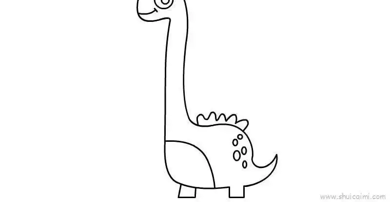 长颈龙儿童画怎么画长颈龙简笔画图片大全