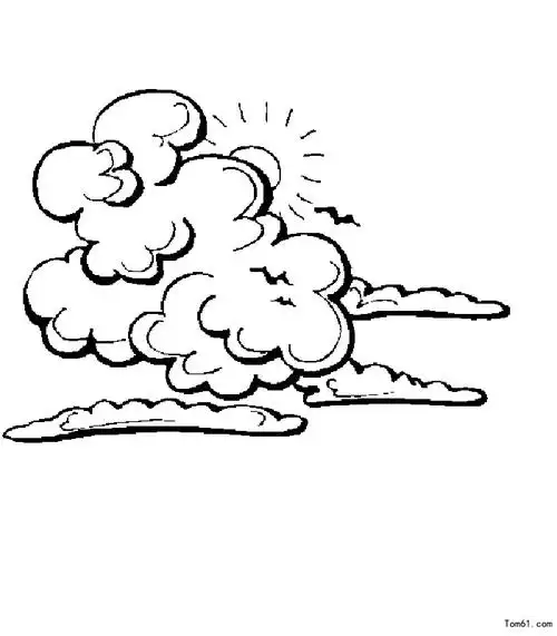 白云-简笔画图片-儿童资源网手机版