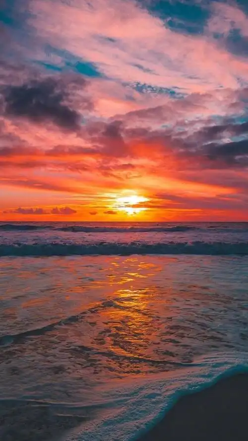 唯美夕阳景观高清图片手机壁纸