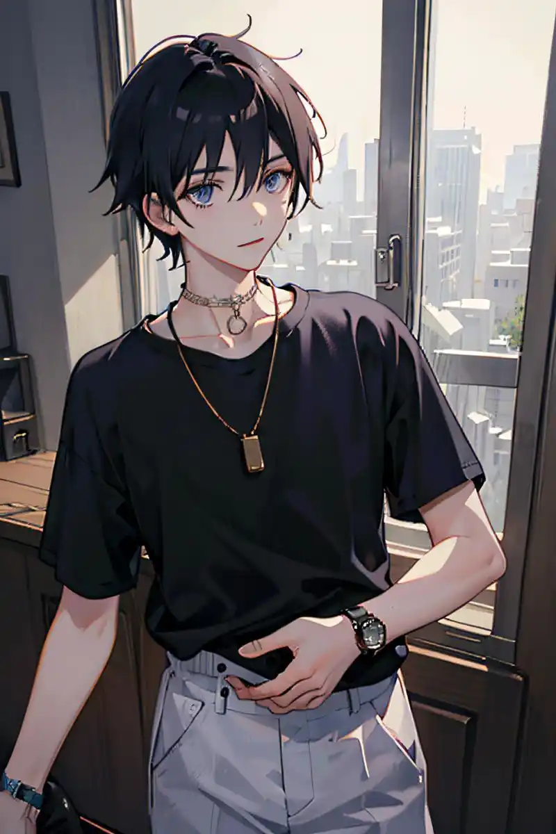 帅帅的小男生#二次元美男子