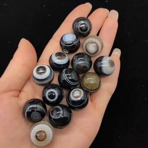 缠丝光面带眼条纹玛瑙圆珠散珠 饰品配件-阿里巴巴