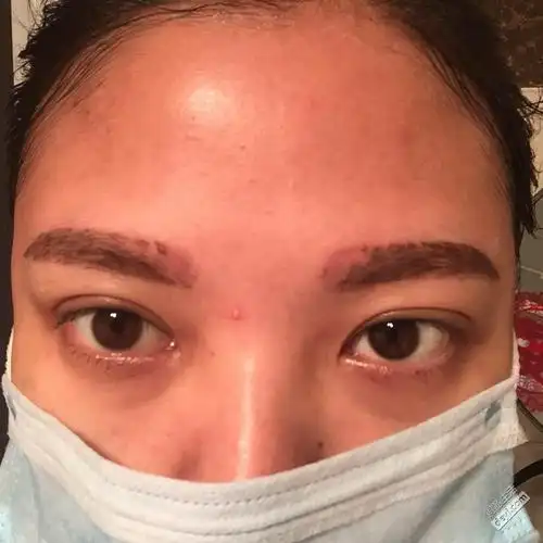 z新进展,看我眉毛,我是3月27做的韩式半永久,看下图!