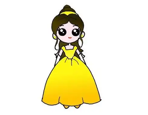 儿童简笔画贝儿公主视频