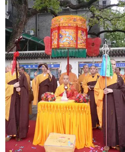 智明法师荣膺江心禅寺方丈升座庆典仪式图