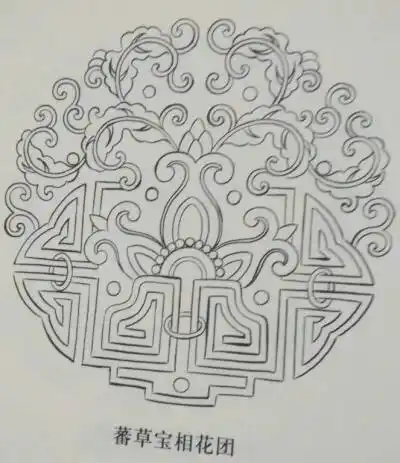 唐代宝相花纹