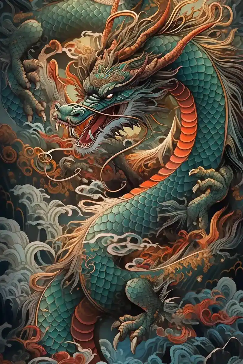 龙#中国龙 #山海经#神兽#青龙 - 抖音