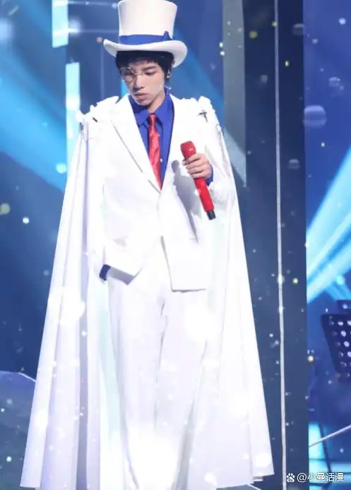 5:华晨宇版怪盗基德,抛开一些道德上的事情,单纯以造型来看还是可以的