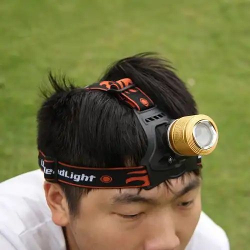 户外t6头戴手电筒led充电强光头灯35w远射探照矿灯打猎 夜钓鱼灯