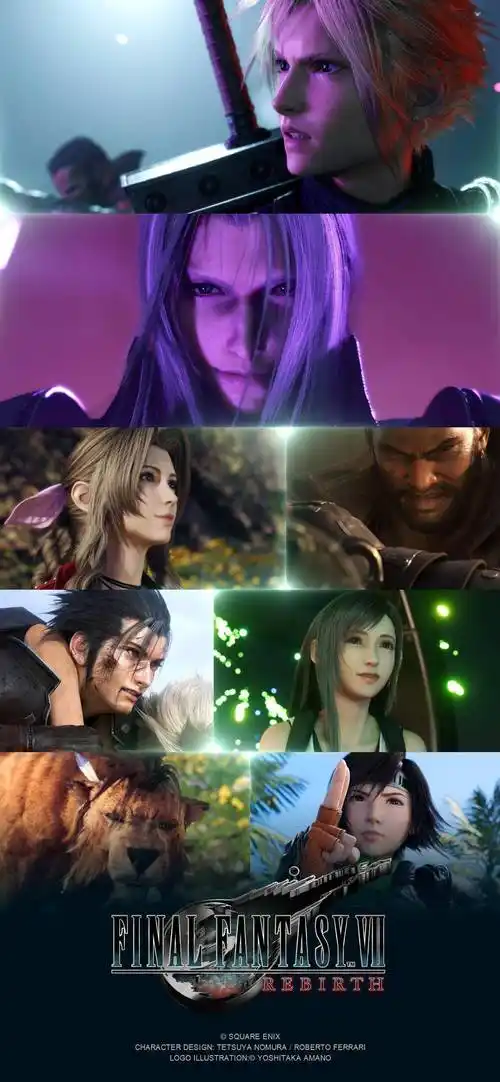 《最终幻想7》原版发售27周年 square enix公布两款新壁纸