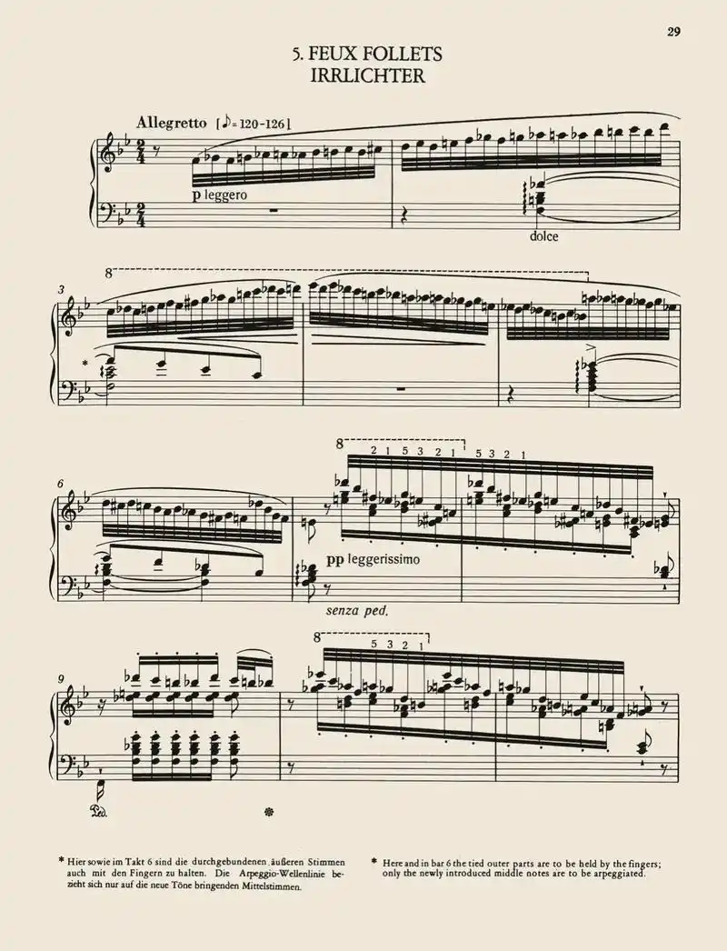 李斯特 超技练习曲第5首 鬼火 s.139 no.5 #乐谱 - 抖音