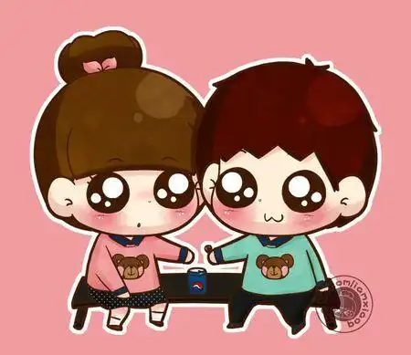 展开全部 这个是萌小q系列,男的好像没有名字