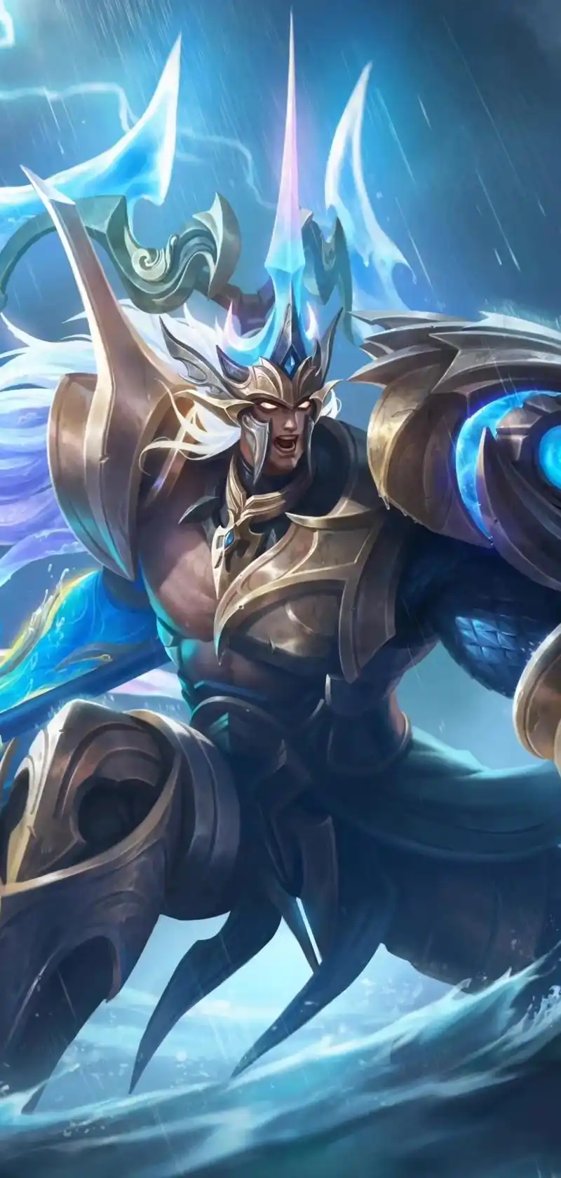 王者荣耀壁纸海报高清——吕布fmvp.吕布fmvp皮肤怒海麟 - 抖音