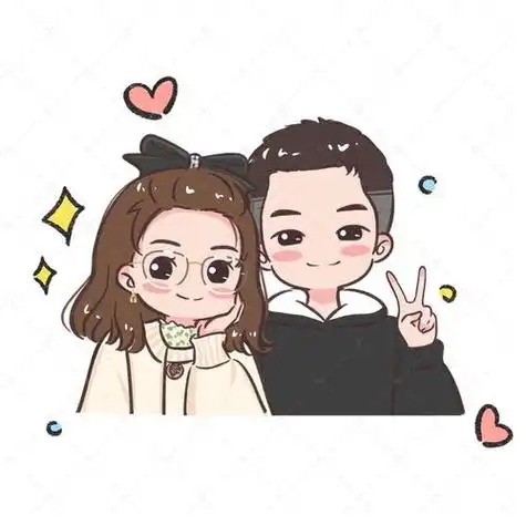 q版情侣动漫头像超萌一对 动漫头像图片大全 -【爱个性】