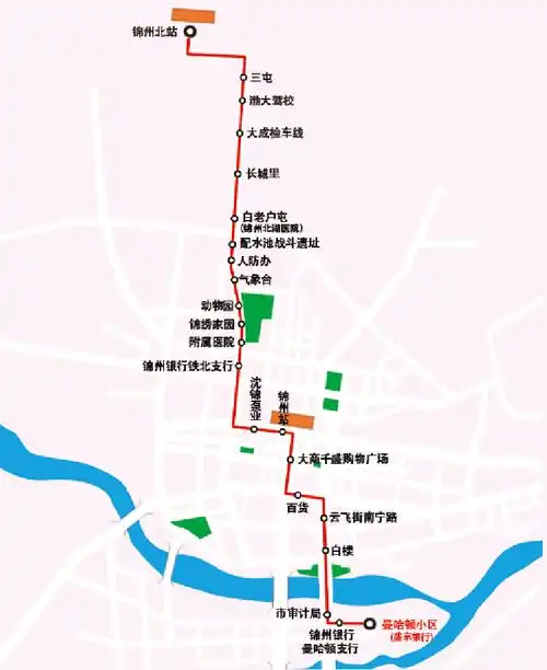 锦州北站新开公交线路226路227路和228路