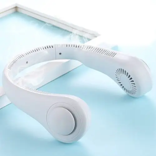 无叶挂脖风扇懒人风扇便携式随身大风力超静音迷你制冷usb充电小电