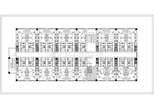 五星级酒店客房平面设计图