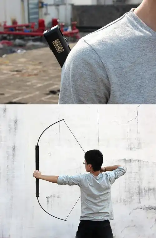 狼啸折叠弓5代便携射箭器材成人折叠弓铝合金弓箭射击渔猎弓