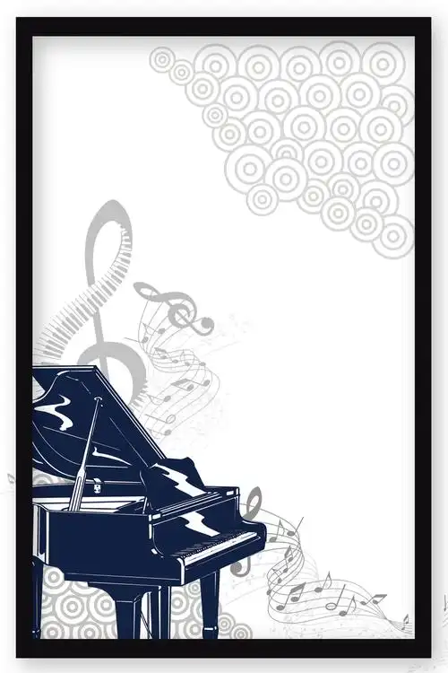 白色背景简约边框音乐节海报_高清jpg图片psd设计素材_墨鱼部落格