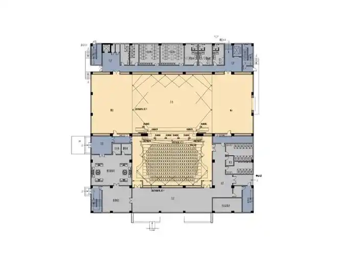 舞台机械采用模拟控制,景杆采用定点定位控制.