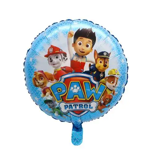 50个每包尺寸:18寸材质:铝膜品名:18寸汪汪队圆球欢迎光临欧语气球