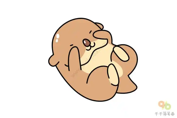 教你画海獭简笔画