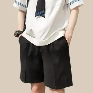 基础款纯黑色dk制服水手服日系正太小西装短裤男女学生校供学院风