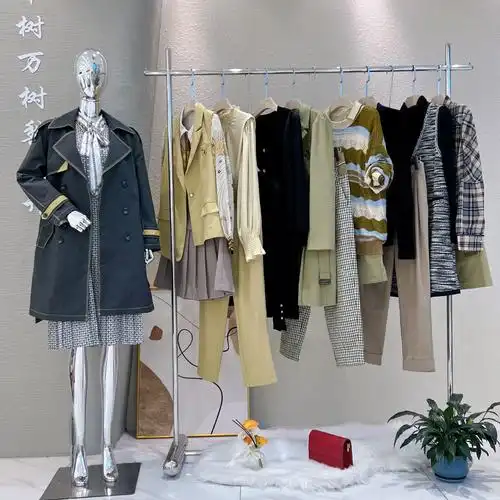 卡芙芮24春杭州四季青品牌折扣女装风衣商场撤柜正品女装尾货清仓