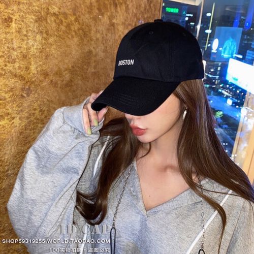韩国进口代购春夏新ins潮同款韩版显脸小棒球帽软顶字母鸭舌帽女