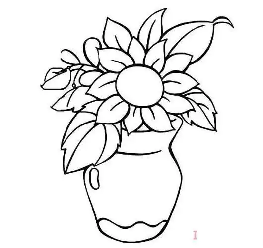 插在花瓶的玫瑰花怎么画漂亮玫瑰花简笔画图片花瓶简笔画玫瑰花瓶简笔