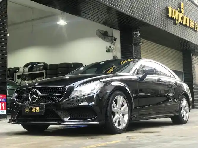 奔驰cls300四门轿跑车漆面翻新包围改装升级