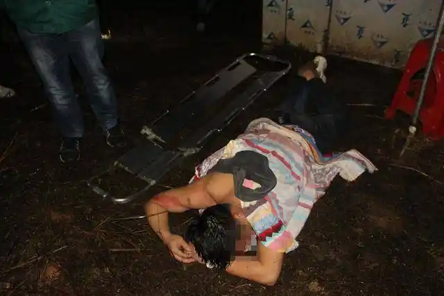 男子酒驾冲进养蜂场.|中国交通新闻