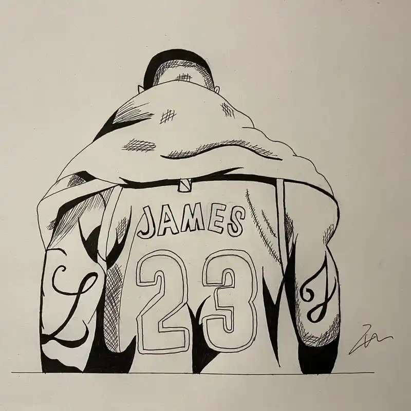 詹姆斯手绘