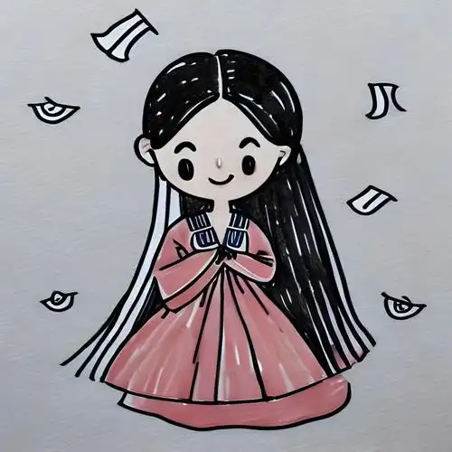 卡通人物简笔画简单又漂亮